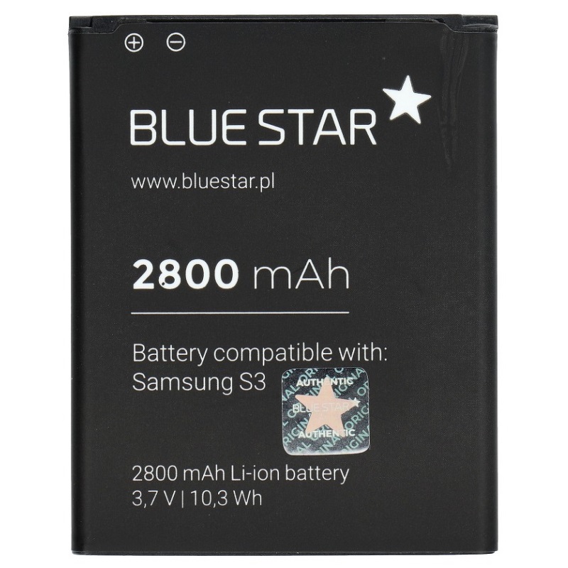 BlueStar PREMIUM Samsung Galaxy S3 i9300 BSP-EB-L1G6LLU náhrada 2800mAh