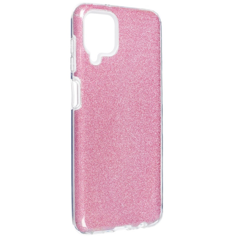 Pouzdro Forcell Shining Samsung Galaxy A12 růžové