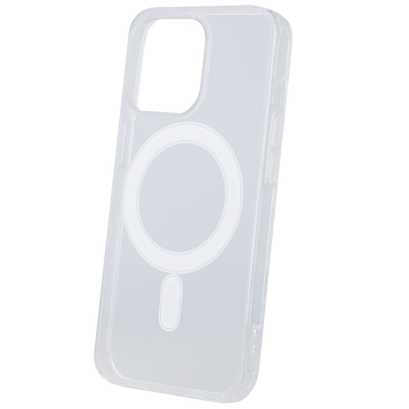 Pouzdro silikon Apple iPhone 15 Magsafe kompatibilní transparentní