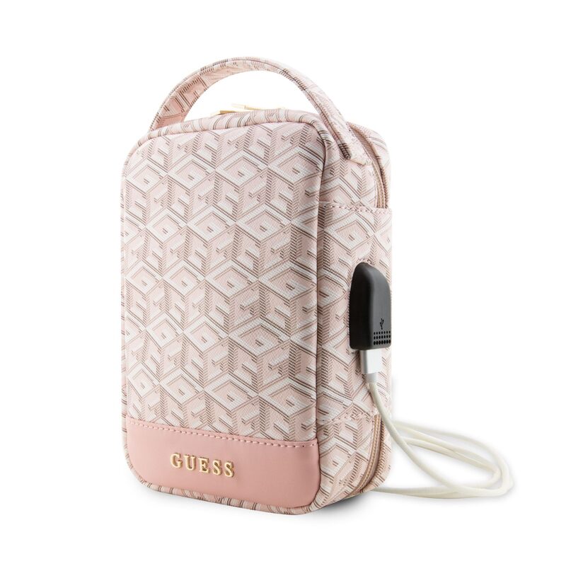 Pouzdro Guess PU G Cube Travel Universal Bag Pink