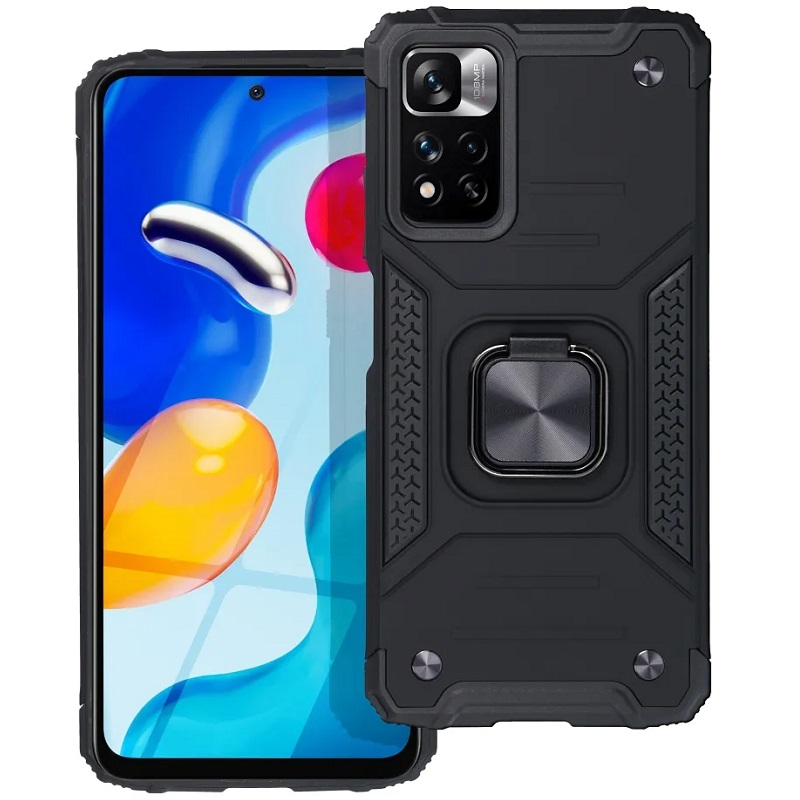 Pouzdro silikon Xiaomi Redmi Note 12S Nitro Ring Armor černé