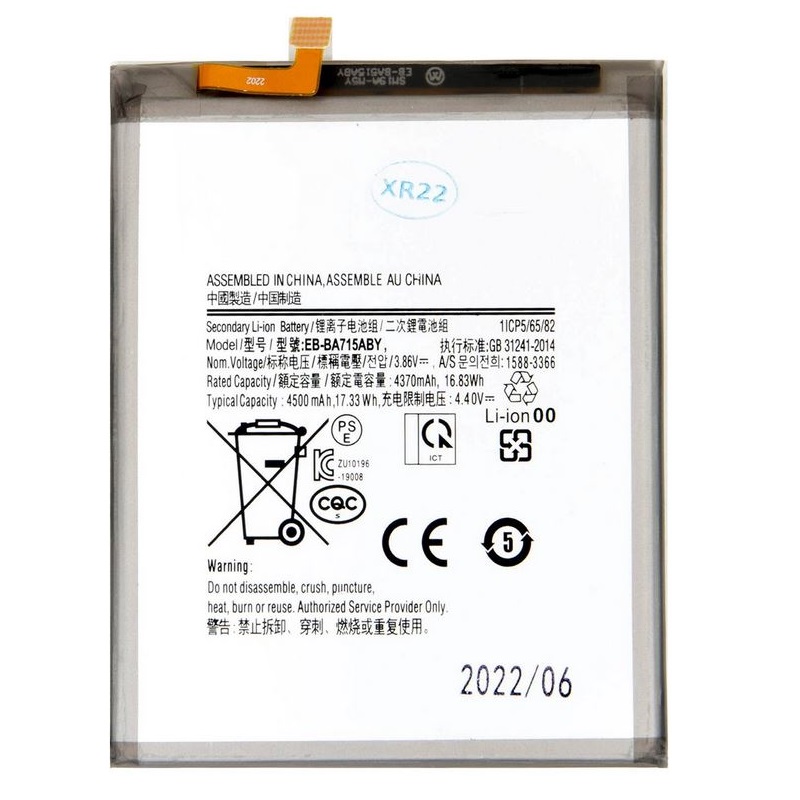 Baterie Samsung EB-BA715ABY A715 Galaxy A71 Li-ion 4500mAh náhrada OEM