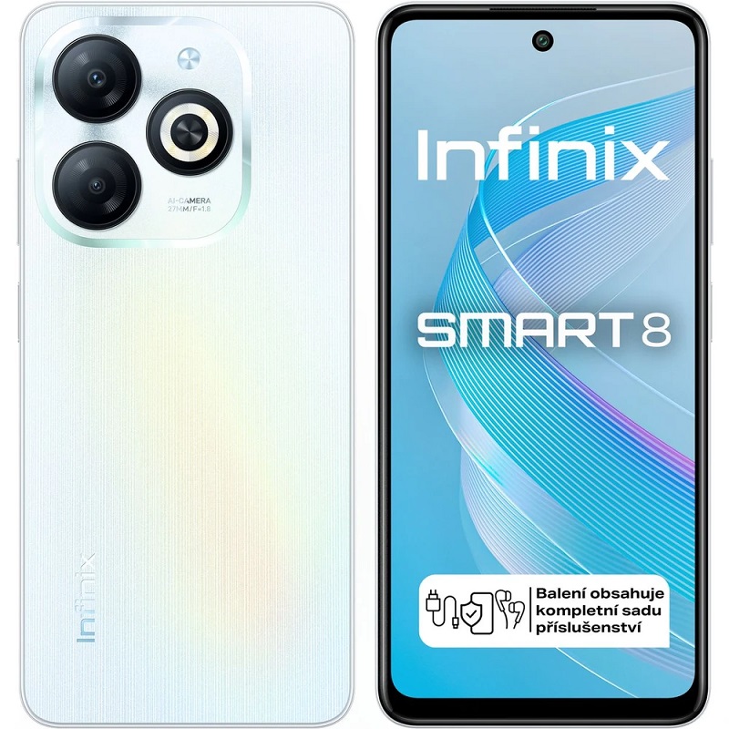 Infinix Smart 8 3GB (up to 6GB) + 64GB Galaxy White