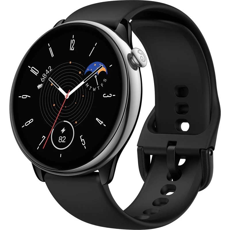 Hodinky Amazfit GTR Mini Silver Sport Band Midnight Black