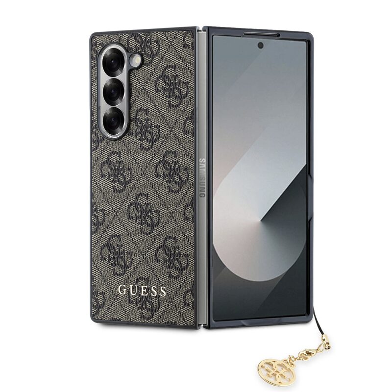 Pouzdro Guess 4G Charm zadní kryt Samsung F956 Galaxy Z Fold 6 Brown