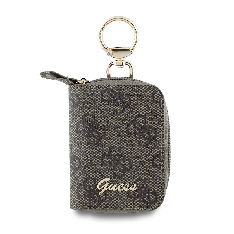 Klíčenka Guess PU 4G Script Logo hnědá