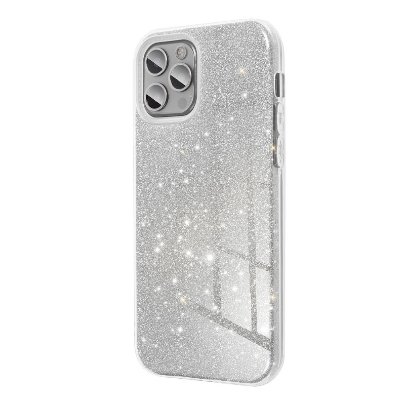 Pouzdro silikon Xiaomi Redmi 13C, POCO C65 Shining stříbrné